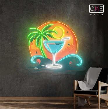 Moonlight Margarita Artwork Led Neon Sign