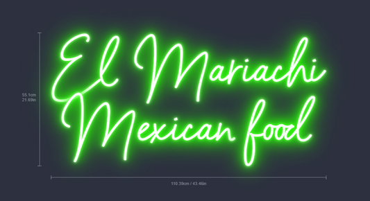 Enseigne au néon LED - Cuisine mexicaine El Mariachi 