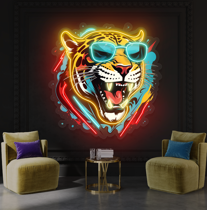 Cool Tiger Artwork Led Neon Sign