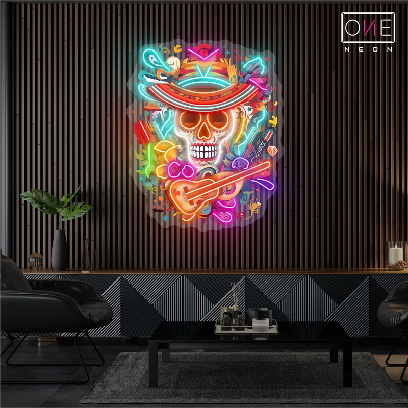 Day Of The Dead Artwork Led Neon Sign