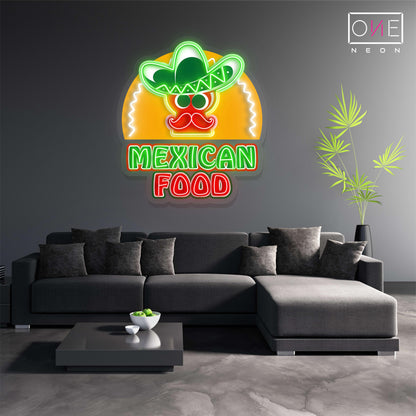 Mexican Food Artwork Led Neon Sign