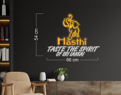 Hasthi Taste the spirit of Sri Lanka| LED Neon Sign