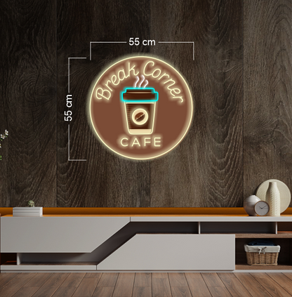 Break Corner Cafe| LED Neon Sign