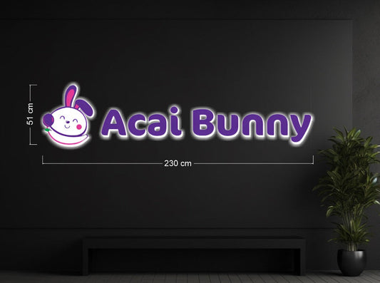 ACAI BUNNY - Enseigne au néon à LED 