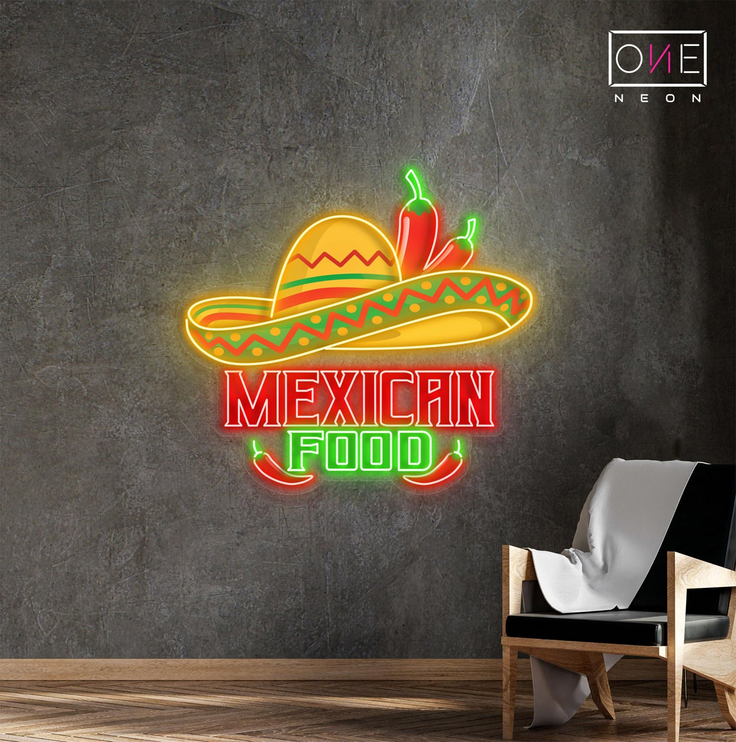 Mexican Food Artwork Led Neon Sign