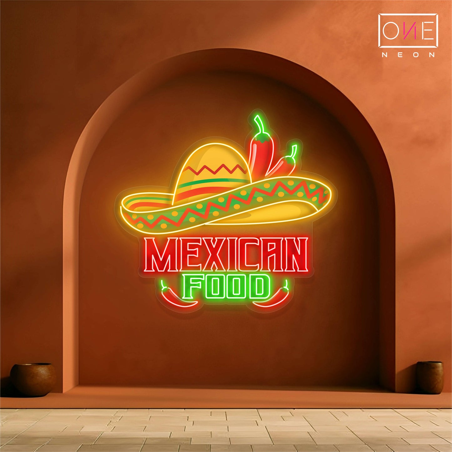 Mexican Food Artwork Led Neon Sign