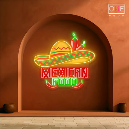 Mexican Food Artwork Led Neon Sign