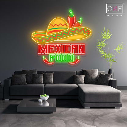 Mexican Food Artwork Led Neon Sign