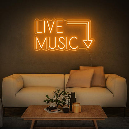 'Live Music' | LED Neon Sign