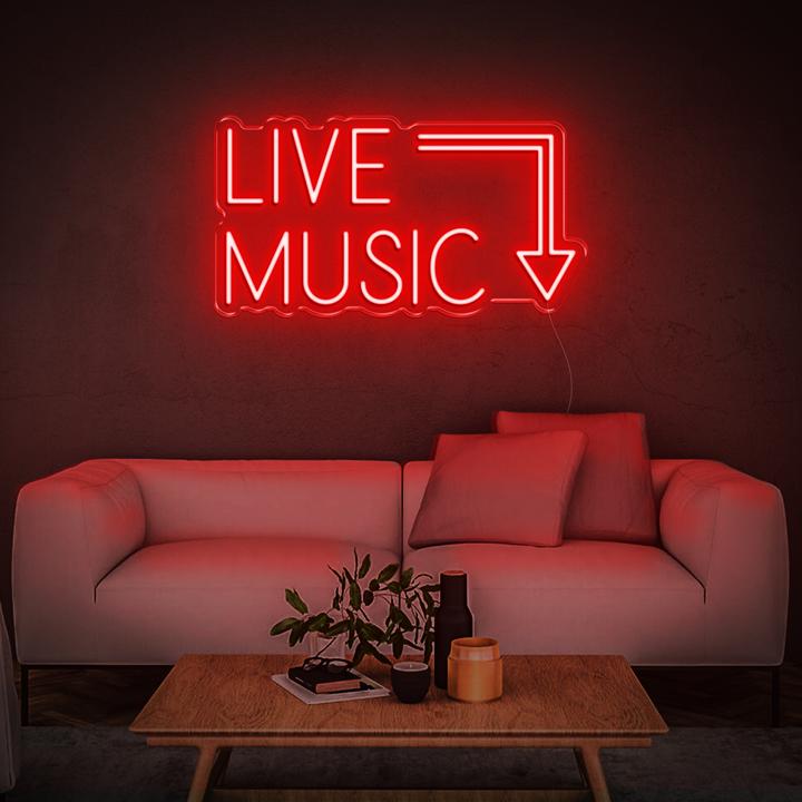 'Live Music' | LED Neon Sign