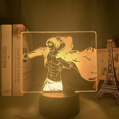 Eren Yeager Long Hair Anime - LED Lamp (Attack on Titan)