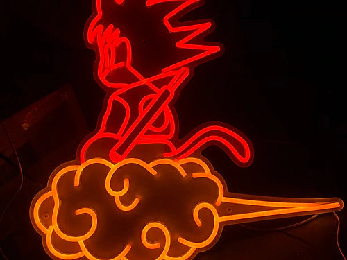 Goku Riding Cloud | LED Neon Sign