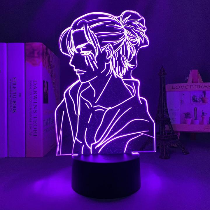 Eren Yeager Adult Long Hair Anime - LED Lamp (Attack on Titan)