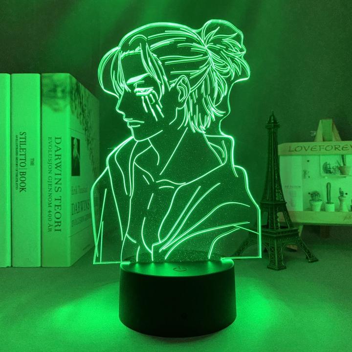 Eren Yeager Adult Long Hair Anime - LED Lamp (Attack on Titan)