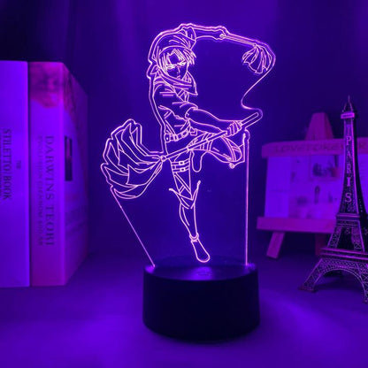 Levi Clean Anime- LED Lamp (Attack on Titan)