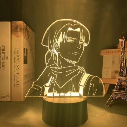 Levi Glancing Anime - LED Lamp (Attack on Titan)