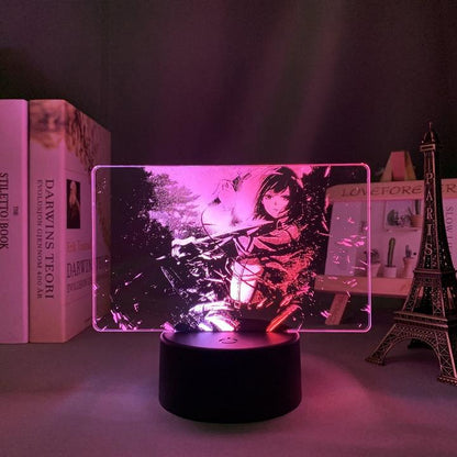 Mikasa HD Anime - LED Lamp (Attack on Titan)