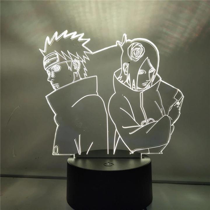 Pain and Konan Anime - LED Lamp (Naruto)