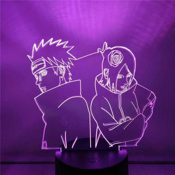 Pain and Konan Anime - LED Lamp (Naruto)