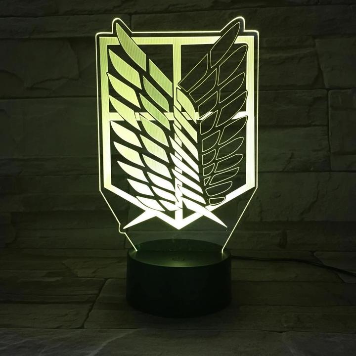 Scout Regiment Logo Anime - LED Lamp (Attack on Titan)