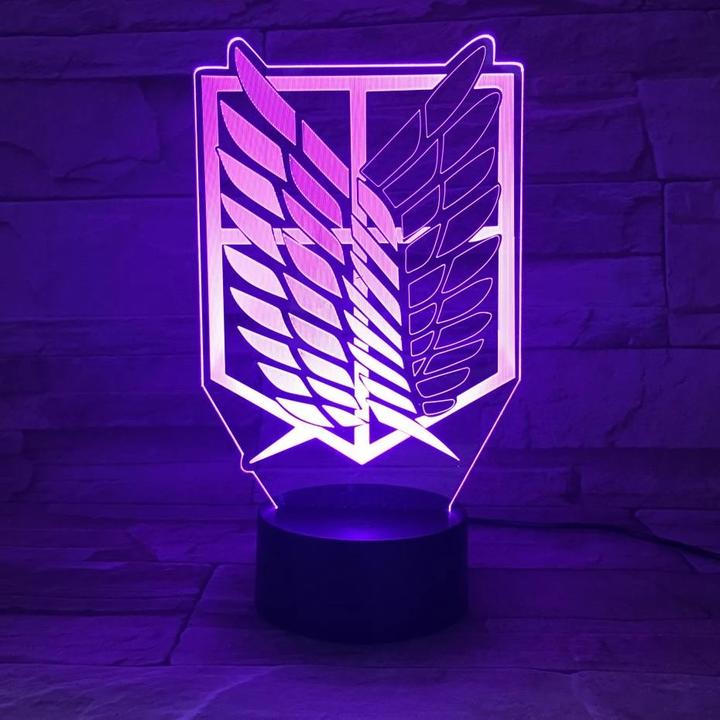 Scout Regiment Logo Anime - LED Lamp (Attack on Titan)